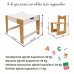 0-6 Yaş Anka Model Ahşap Montessori Aktivite Oyun Ve Çalışma Masa Ve Sandalye Seti (1 Masa + 1 Sandalye)