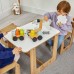 2-4 Yaş Turna Montessori Çocuk Oyun, Çalışma, Aktivite Masası, Sandalye ve Tabure Seti