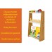 Multipurpose Montessori Bookcase with 3 Shelves 
